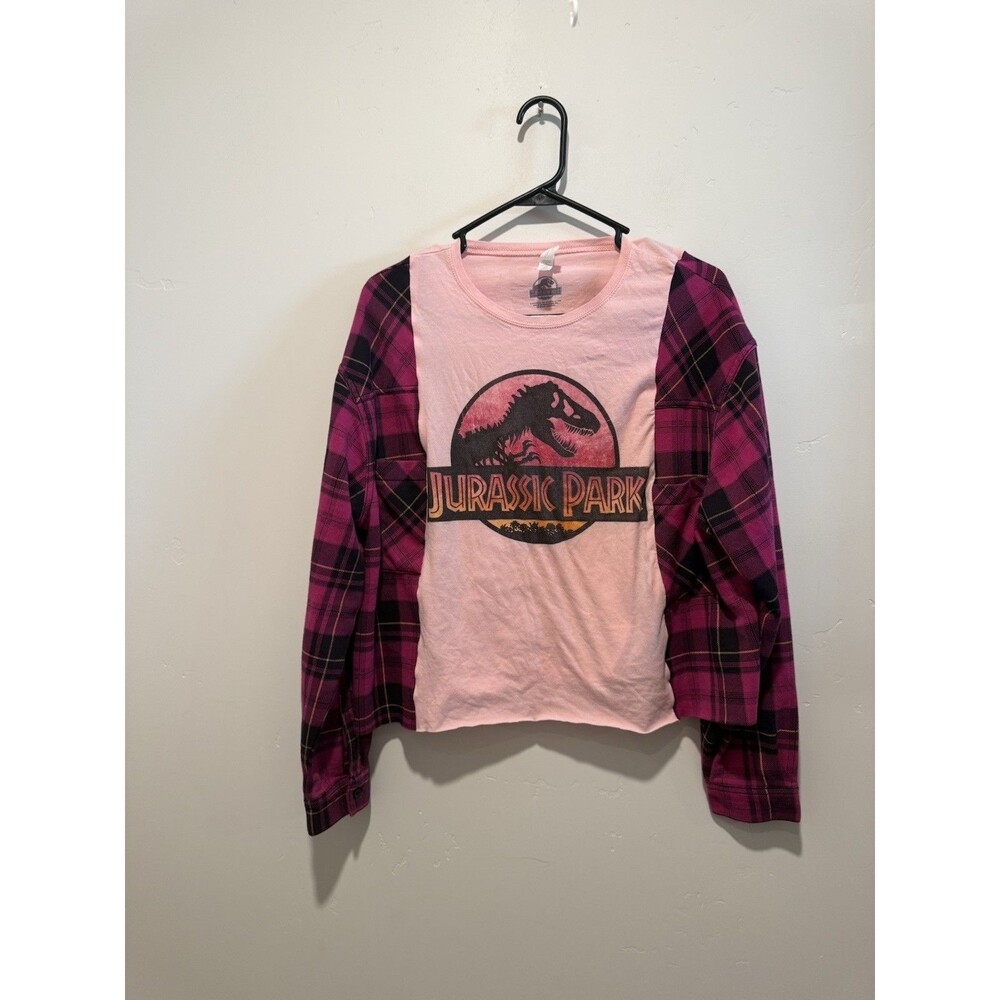 Reworked Upcycle Grunge Oversize Jurassic Park Top S/M